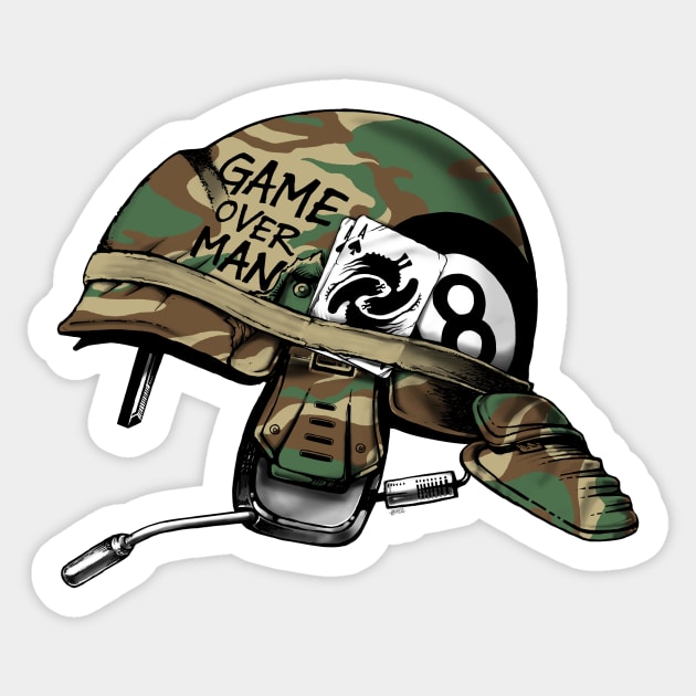 Game Over, Man Sticker by vincentcarrozza